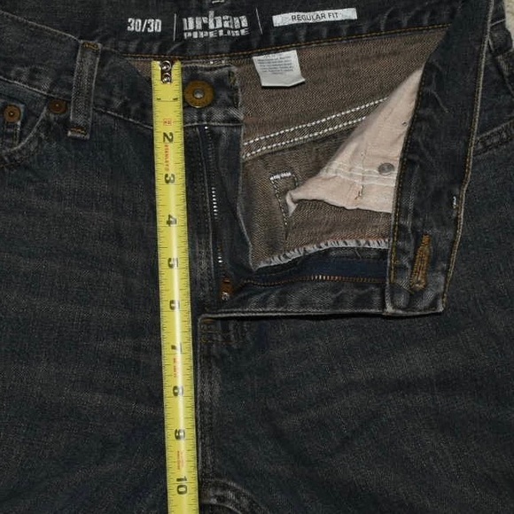 Urban Pipeline Regular Fit Blue Jeans, Dark Blue, 30/30 - Picture 11 of 14